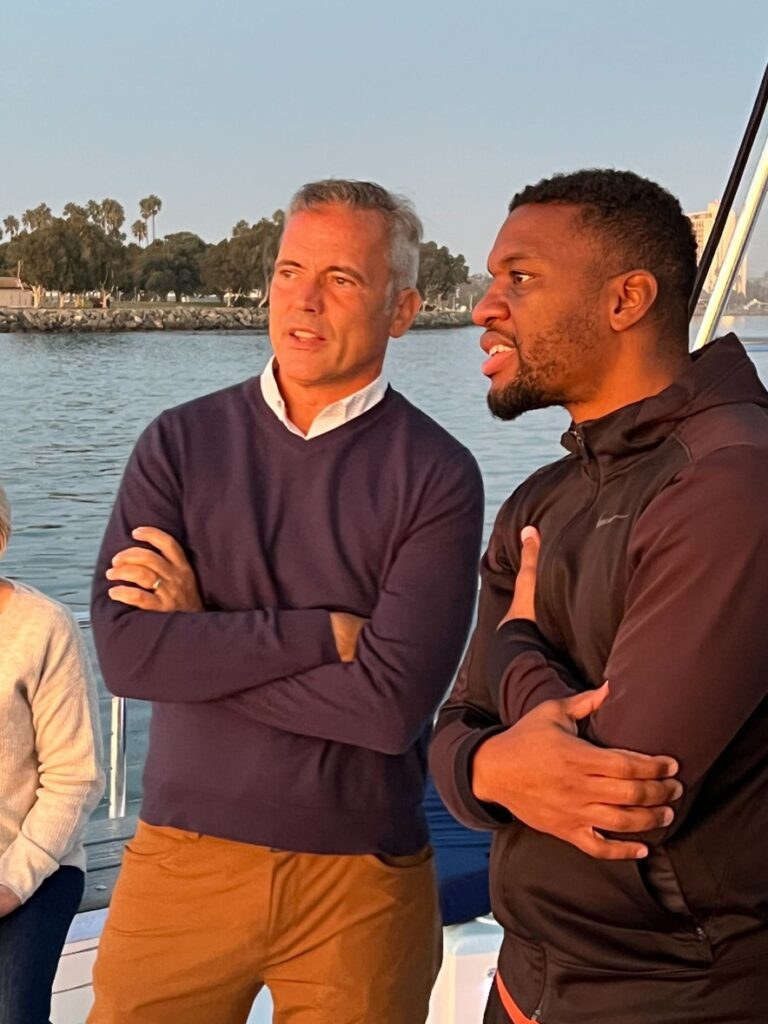 Dr. Livermore pictured with a member of the CQ Fellows