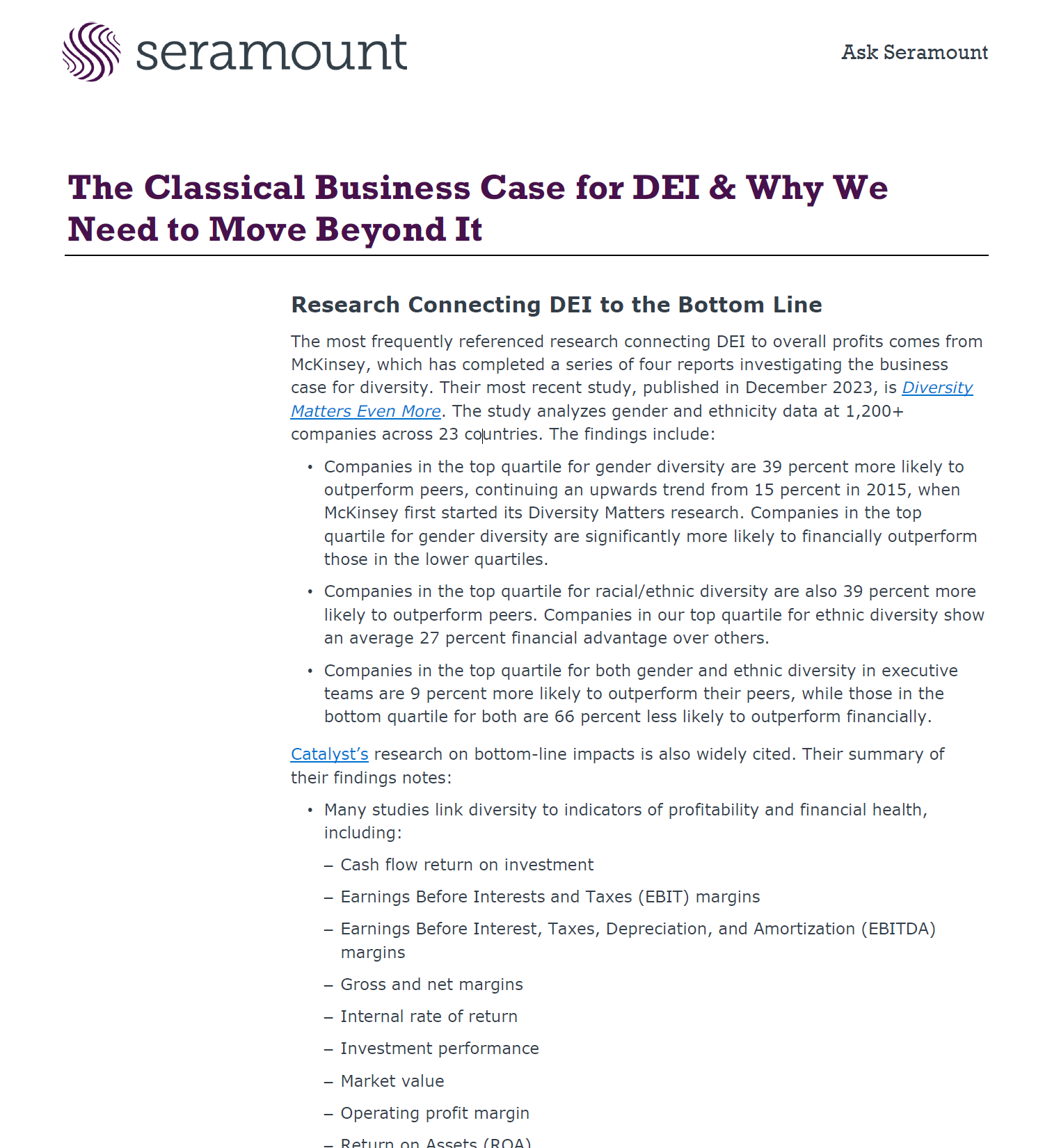 The Classical Business Case for DEI — and Why We Need to Move Beyond It