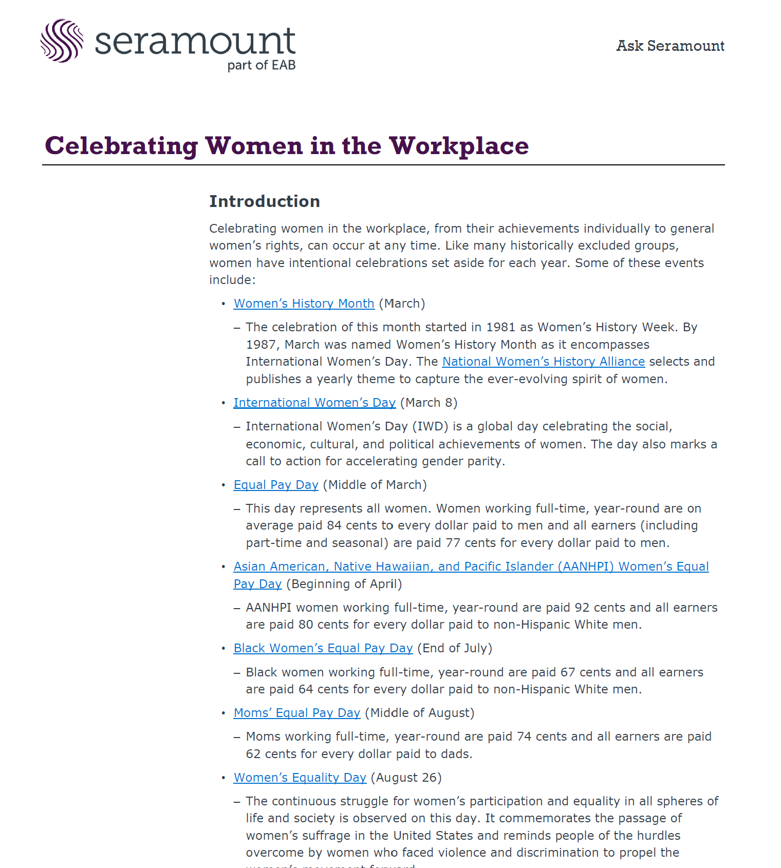 Celebrating Women in the Workplace