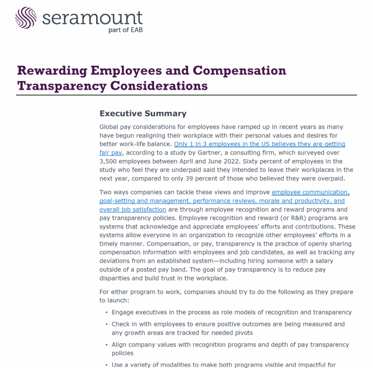 Rewarding Employees and Compensation Transparency: Building Trust, Motivation, and Equity