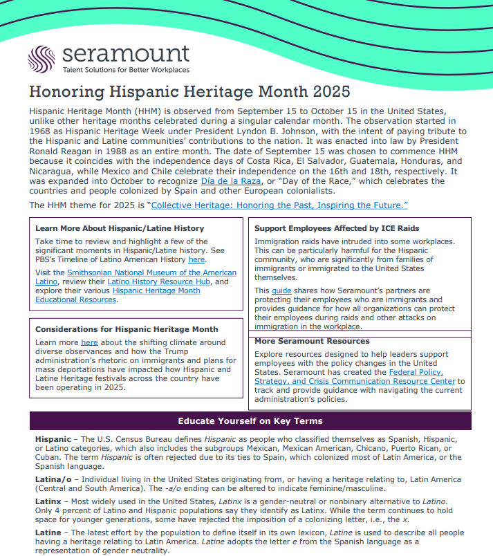 Honoring Hispanic Heritage Month