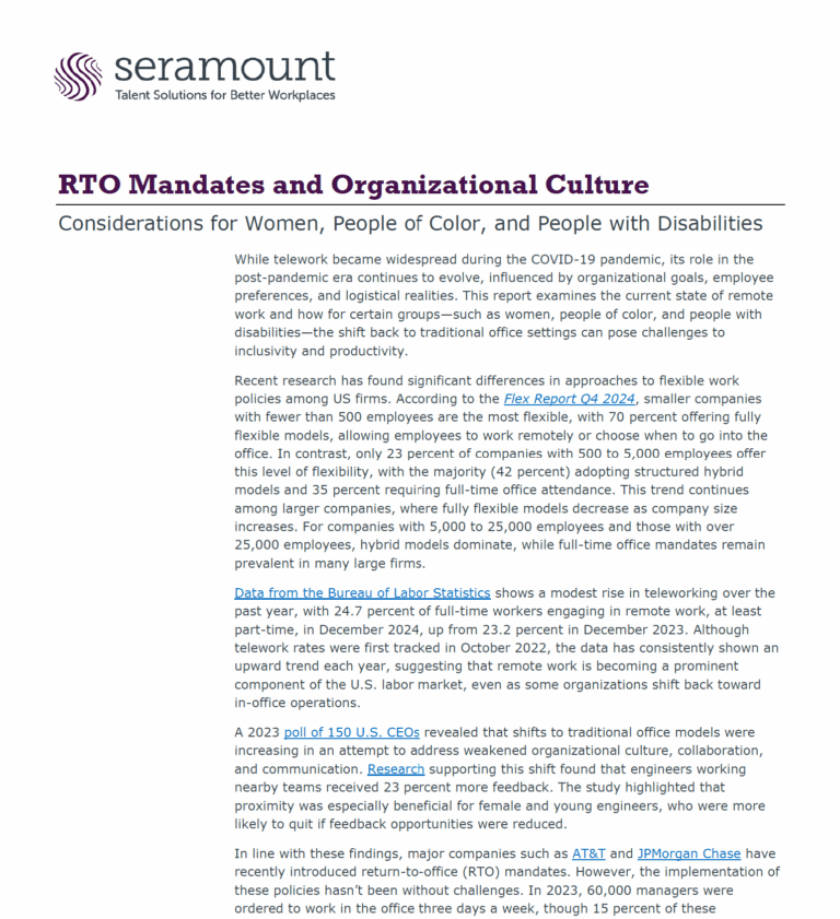 RTO Mandates and Organizational Culture