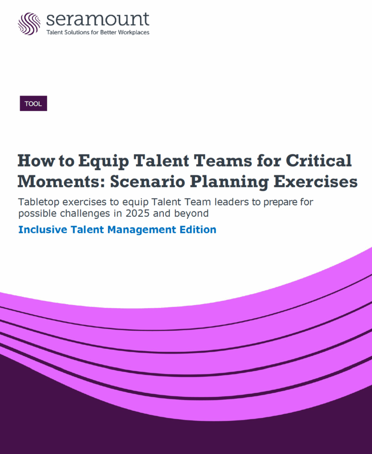 How to Equip Talent Teams for Critical Moments: Scenario Planning Exercises Tabletop exercises to equip Talent Team leaders to prepare for possible challenges in 2025 and beyond Inclusive Talent Management Edition